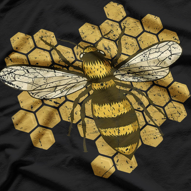 Retro Buzz Bee Lovers Style T-Shirt