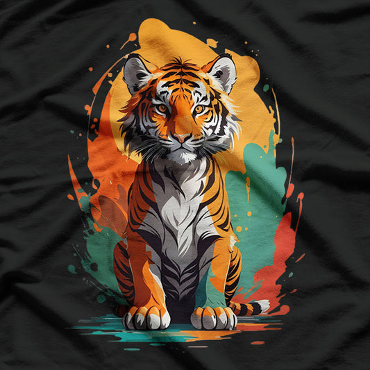 Tiger Animal Graphic Design T-Shirt