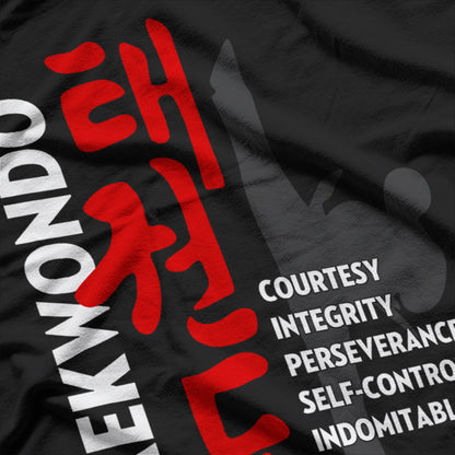 Taekwondo Tenets - The Core Principles of Martial Arts Discipline T-Shirt