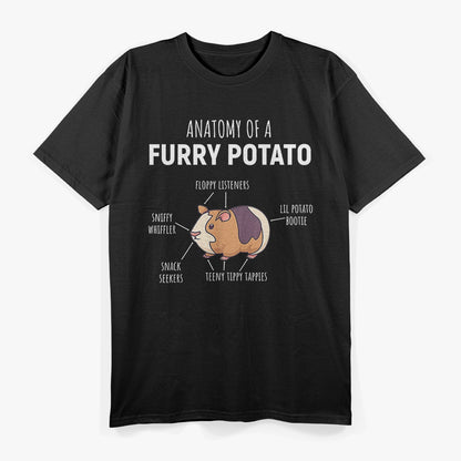 Furry Potato Anatomy Perfect For Guinea Pig Fans T-Shirt