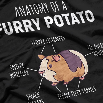 Furry Potato Anatomy Perfect For Guinea Pig Fans T-Shirt