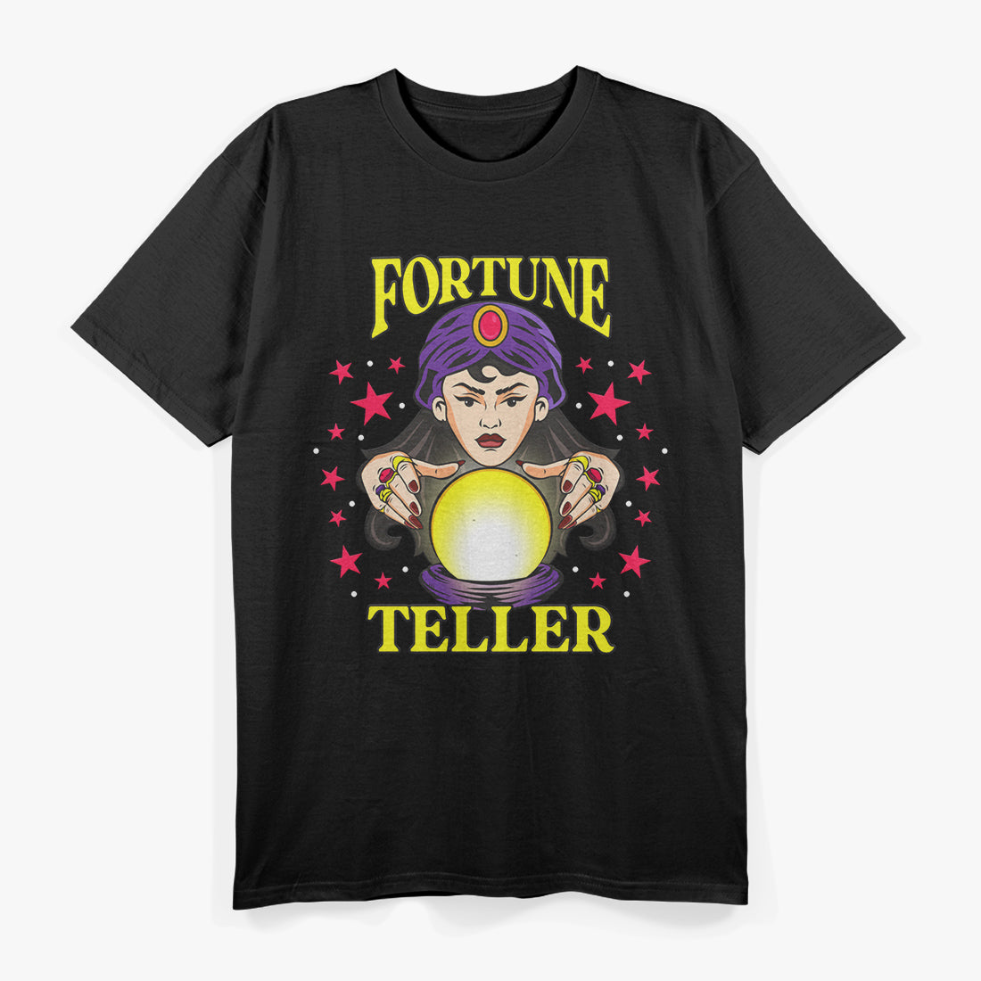 Fortune Teller - Gypsy Psychic Girl Tarot Reader Crystal Ball T-Shirt