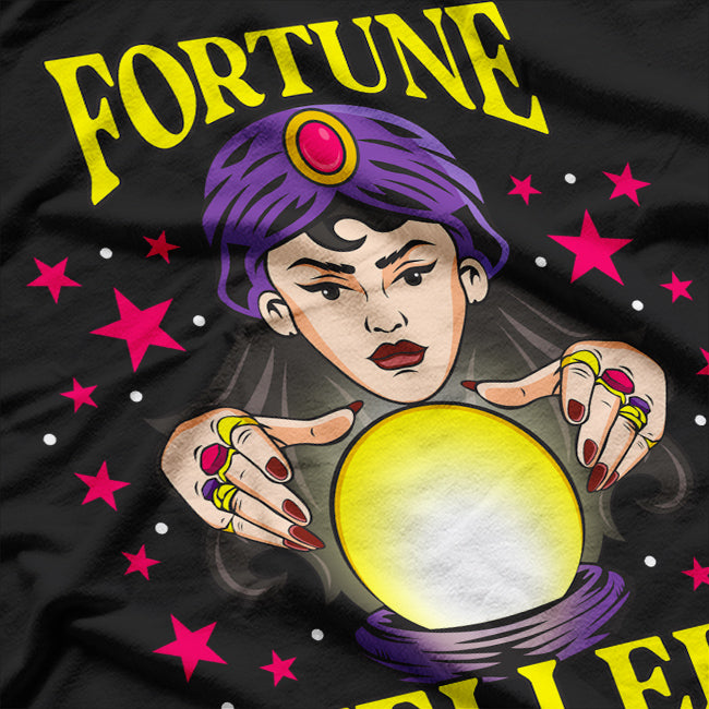 Fortune Teller - Gypsy Psychic Girl Tarot Reader Crystal Ball T-Shirt