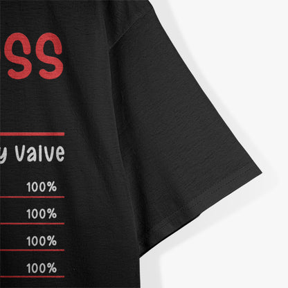 Girl Boss Nutrition Facts T-Shirt