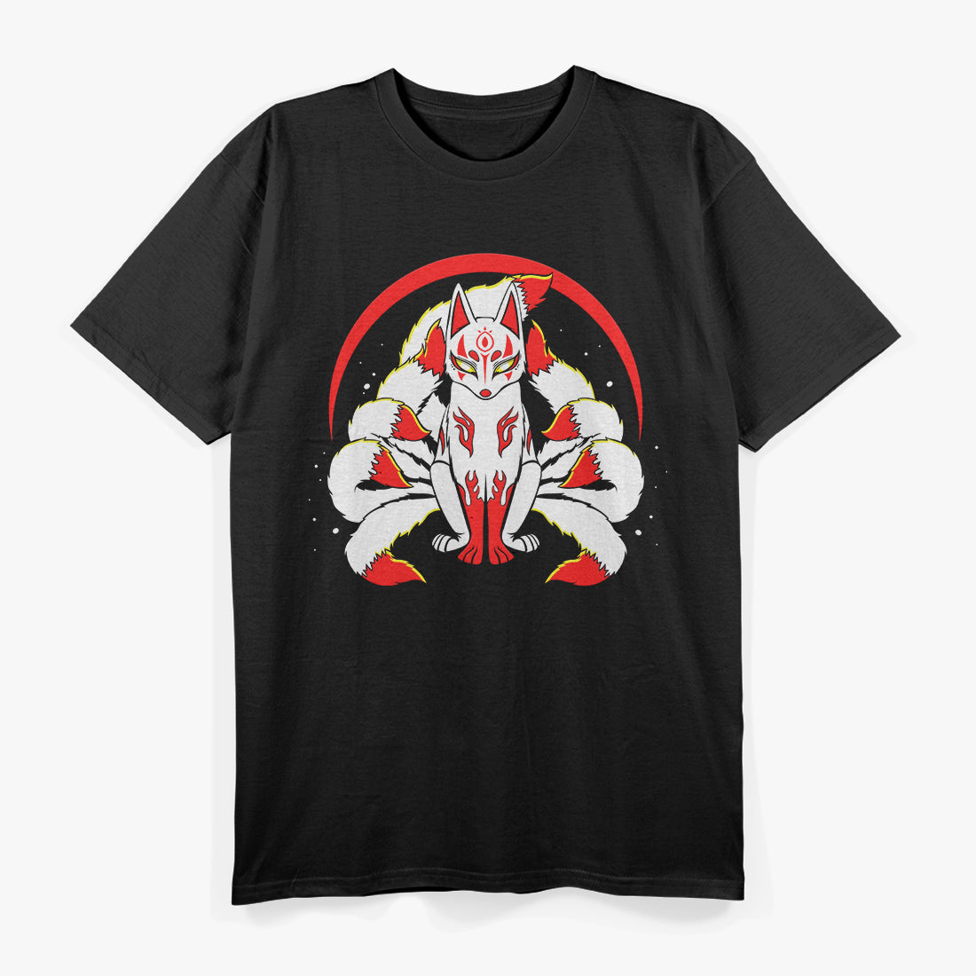 Kitsune The Enchanting Nine-Tailed Fox of Japanese Lore T-Shirt