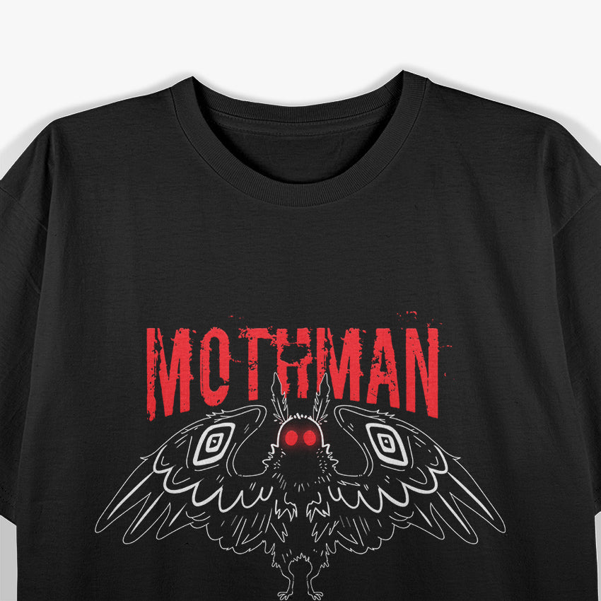 Vintage Mothman - The Legendary Cryptid in Timeless Style T-Shirt