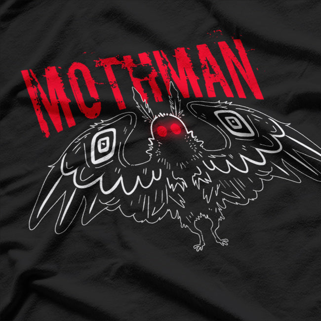 Vintage Mothman - The Legendary Cryptid in Timeless Style T-Shirt