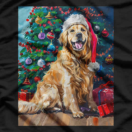 Golden Retriever Joyful Christmas Cheer T-Shirt