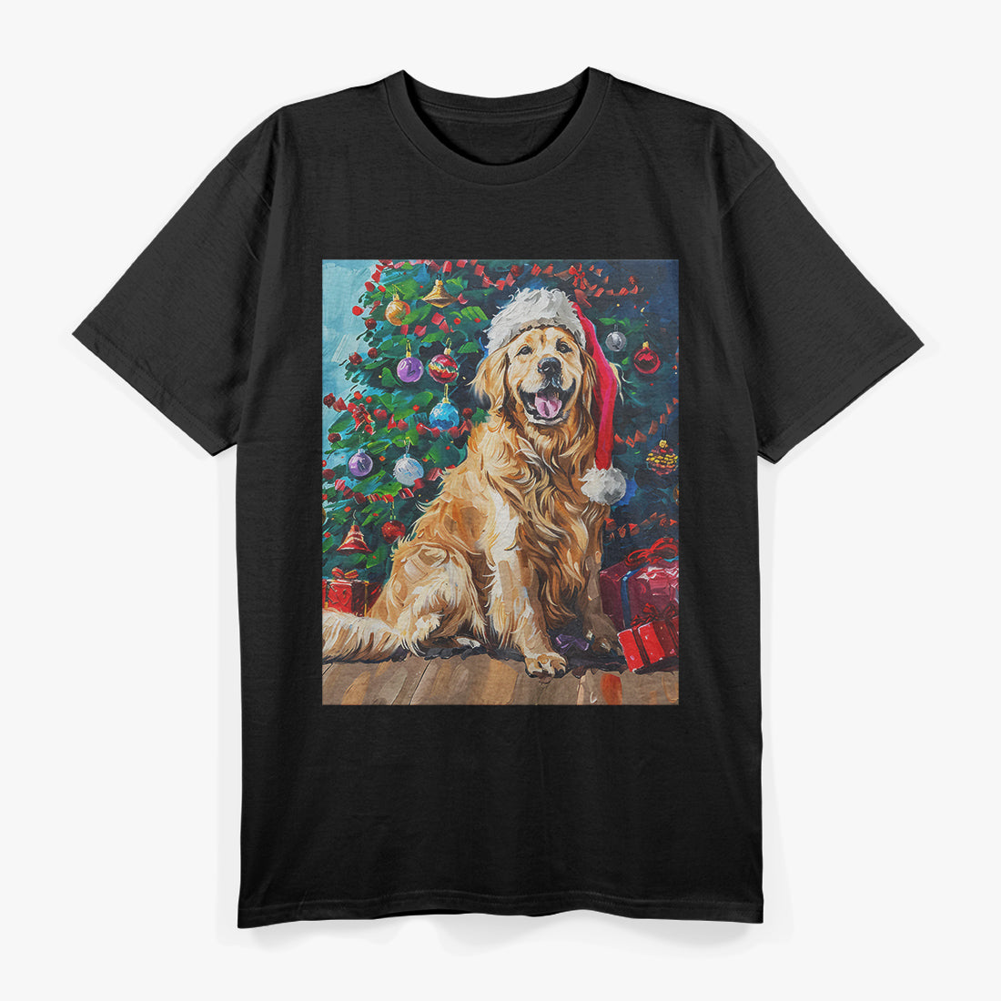 Golden Retriever Joyful Christmas Cheer T-Shirt