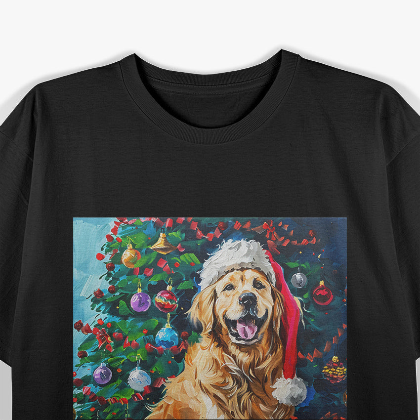 Golden Retriever Joyful Christmas Cheer T-Shirt