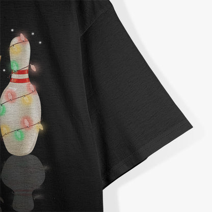 Bowling Christmas Santa Hat Fun for Bowlers T-Shirt