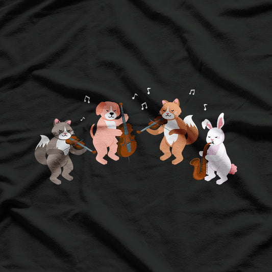 Cats Playing Violin Music Lover T-Shirt