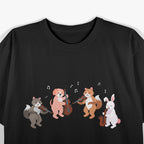 Cats Playing Violin Music Lover T-Shirt