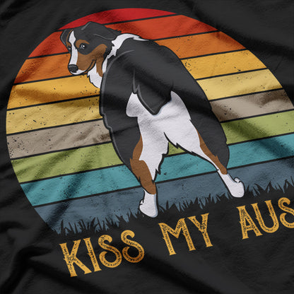 Kiss My Auss Aussie Mom Retro Graphic T-Shirt