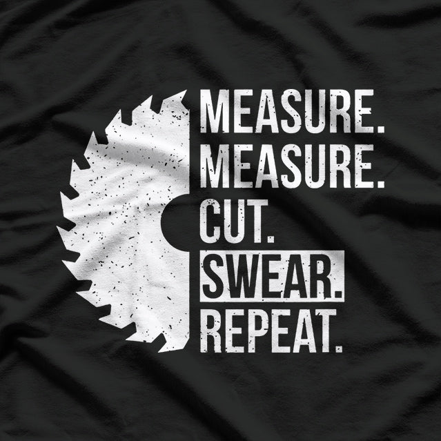 Measure, Cut, Swear Handyman's Motto T-Shirt