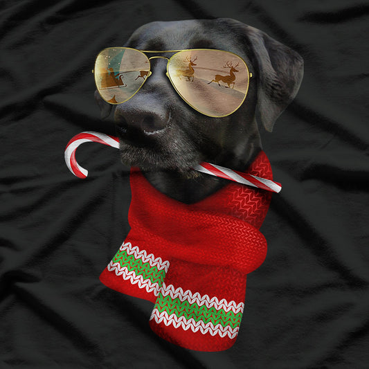 Labrador Christmas Gift Sunglasses Dog T-Shirt