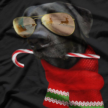 Labrador Christmas Gift Sunglasses Dog T-Shirt