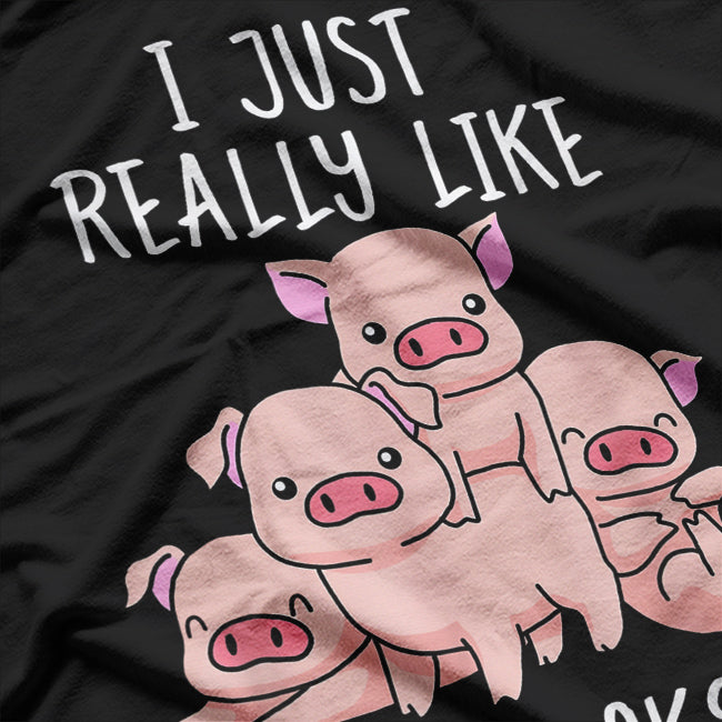 Love Pig Cute Animal Lover Farm T-Shirt