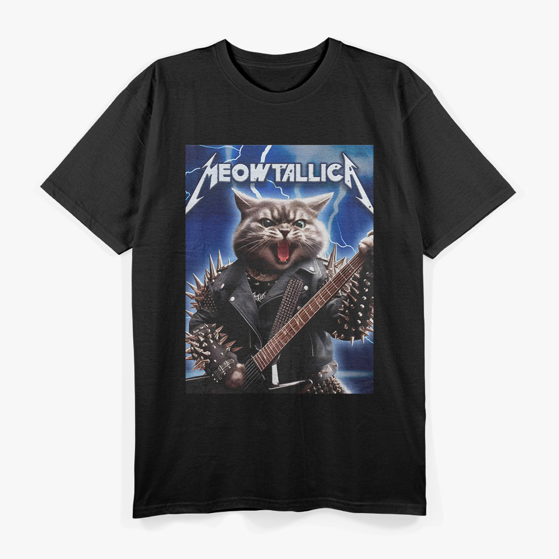 Meowtallica Cat Rock Band Meme T-Shirt