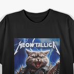 Meowtallica Cat Rock Band Meme T-Shirt