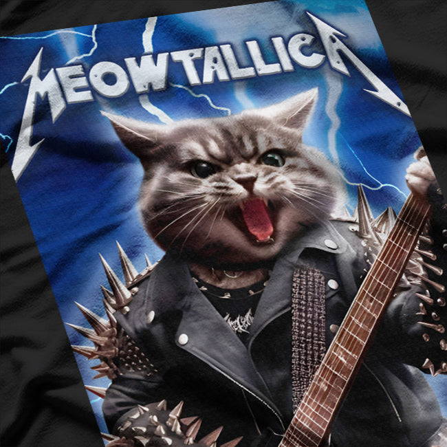 Meowtallica Cat Rock Band Meme T-Shirt