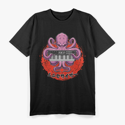 Modular Synth Octopus - Techno Beats T-Shirt