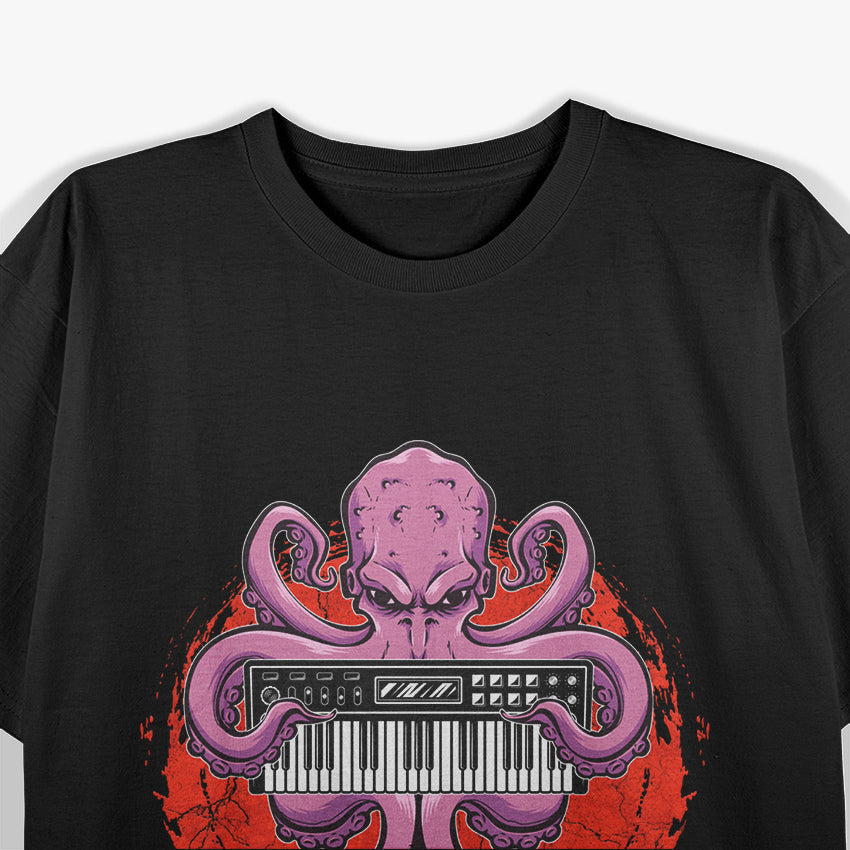 Modular Synth Octopus - Techno Beats T-Shirt