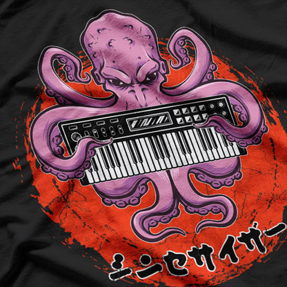 Modular Synth Octopus - Techno Beats T-Shirt