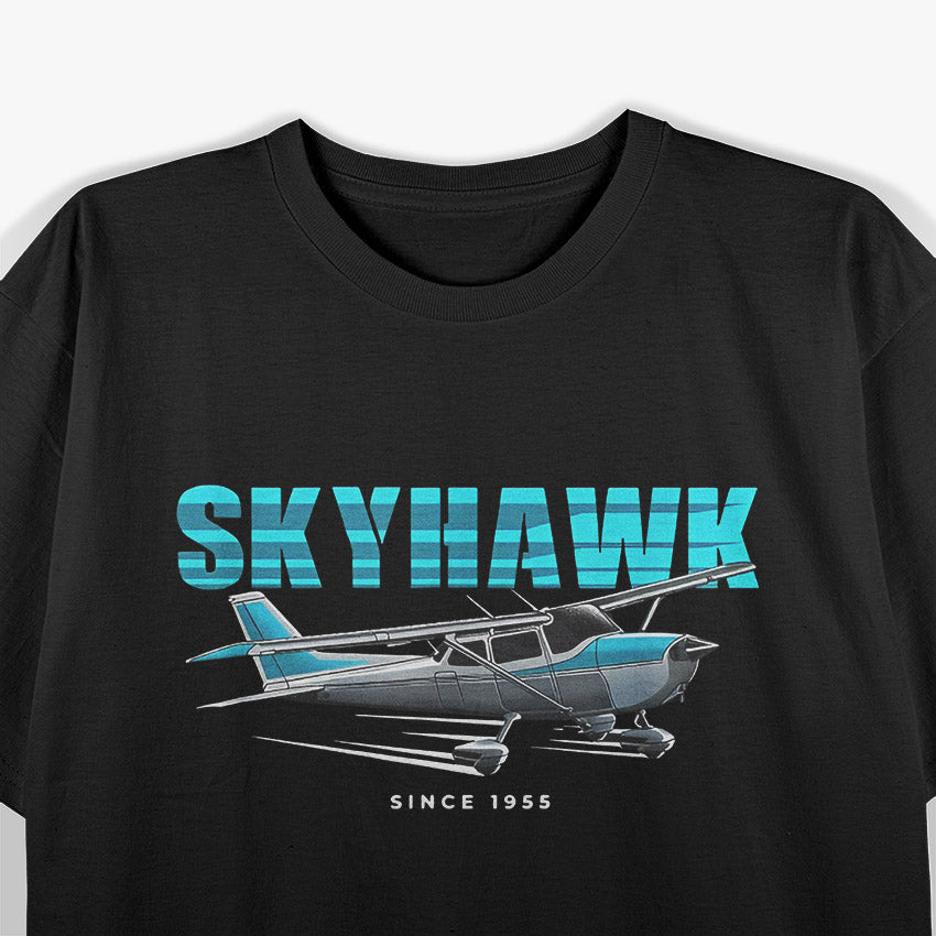 Classic Aviation – Skyhawk C172 Small Plane Flying T-Shirt