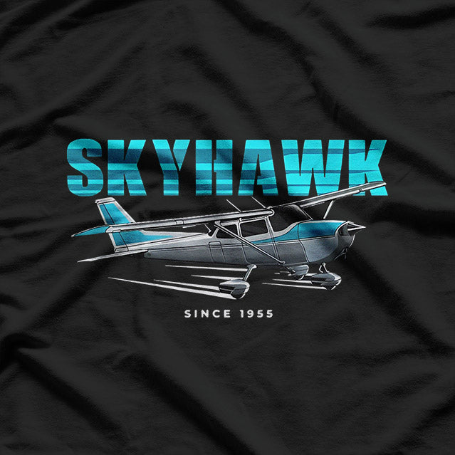 Classic Aviation – Skyhawk C172 Small Plane Flying T-Shirt