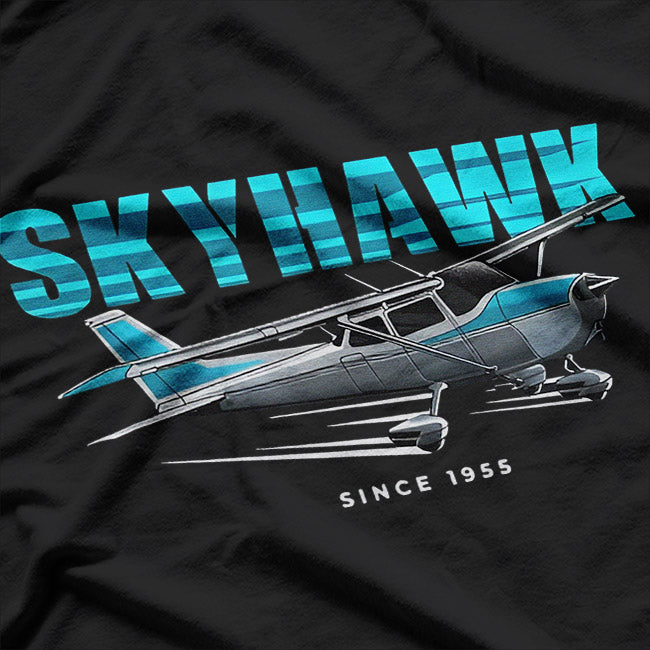 Classic Aviation – Skyhawk C172 Small Plane Flying T-Shirt