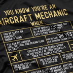 You Know You’re an Aircraft Mechanic – Aviation Maintenance T-Shirt