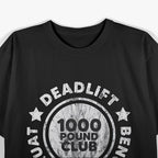 Funny Gym Workout – 1000 Pound Club Powerlifter T-Shirt