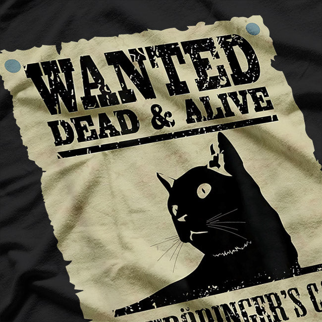 Wanted Dead or Alive Schrodinger's Cat T-Shirt