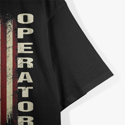 American Ham Radio Operator – USA Flag Radio Wave T-Shirt